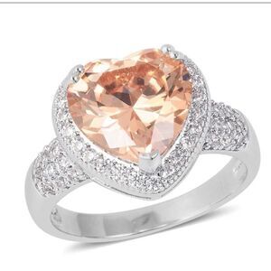 Champagne Heart Ring